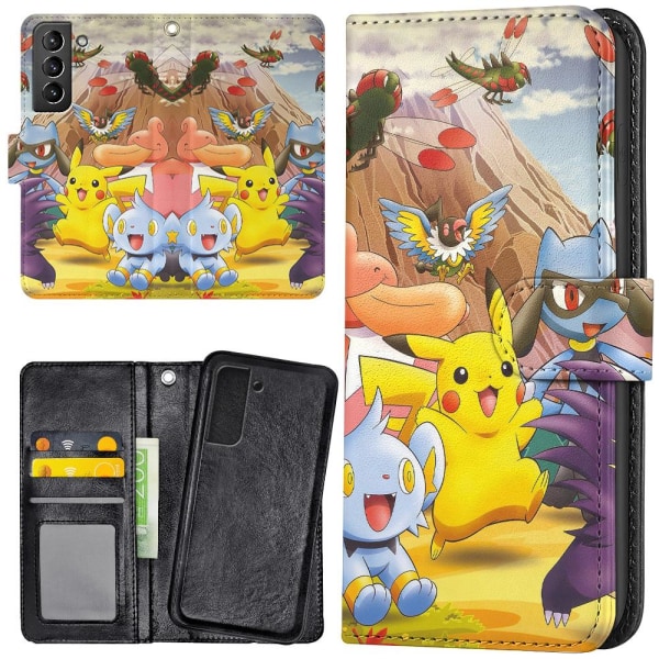 Samsung Galaxy S21 FE 5G - Mobilcover/Etui Cover Pokemon Multicolor