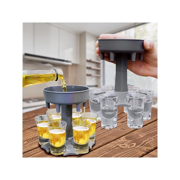 Shotglas Dispenser / Snapsglas - Fyll 6 glas samtidigt