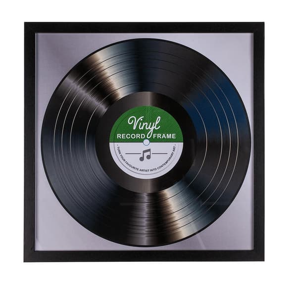 LP-ram til Vinylplade - Record Album Frame - Glasfront - 32x32cm 3-Pack