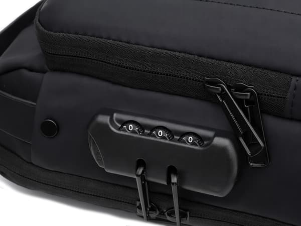 Ryggsäck enkelrem USB stöldskydd