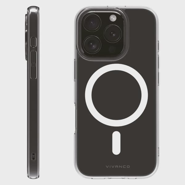 Vivanco Mag Clear skal iPhone 16 Pro Transparent
