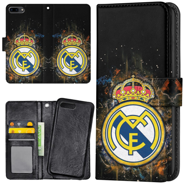 iPhone 7/8 Plus - Plånboksfodral/Skal Real Madrid