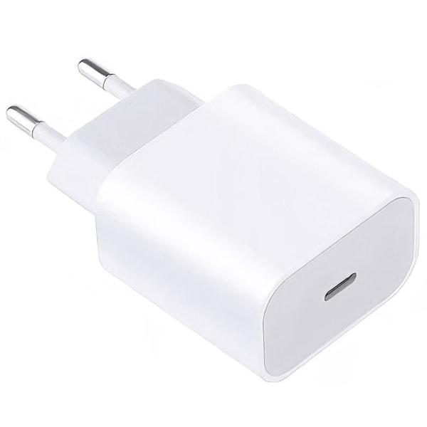 Oplader til iPhone - Strømadapter - 20W USB-C - Hurtigoplader White 1st strömadapter