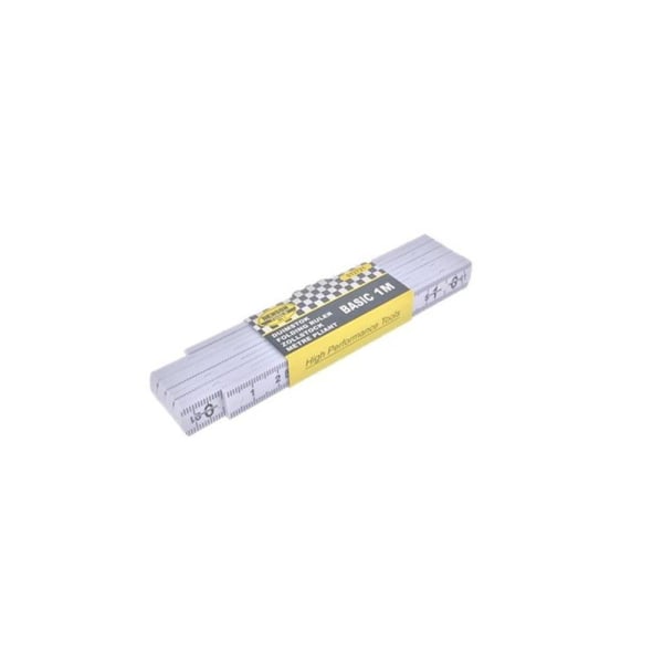 Tommelstokk i Plast / Målestokk - 1m White