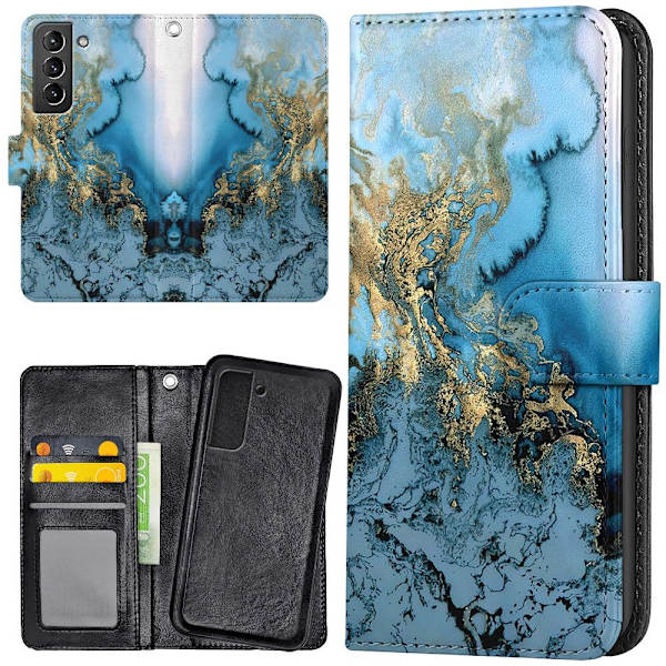 Samsung Galaxy S22 - Mobilcover/Etui Cover Kunstmønster Multicolor