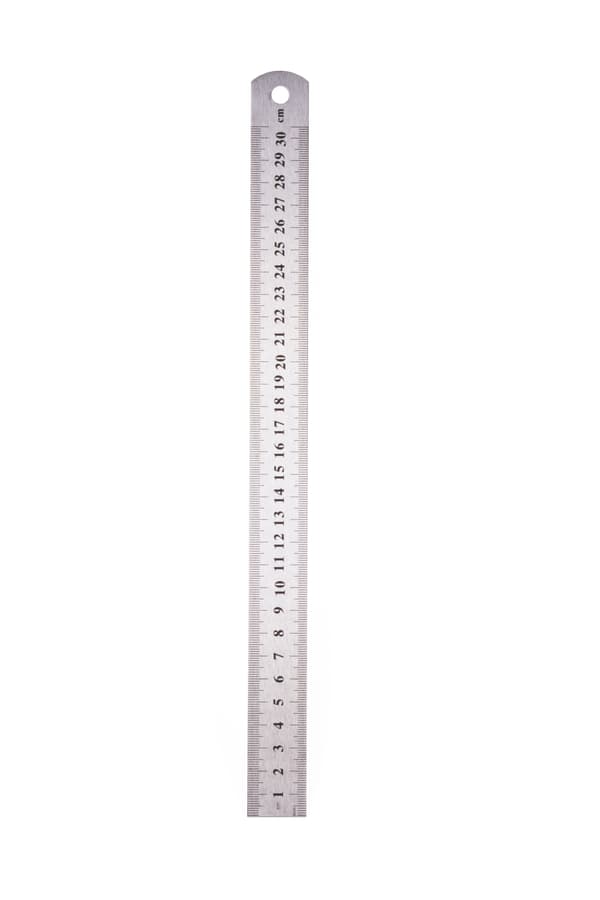 Linjal 30 cm rostfri