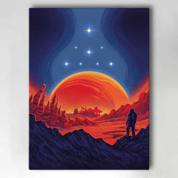Lerretsbilde / Bilde - Starfield - 40x30 cm - Lerret