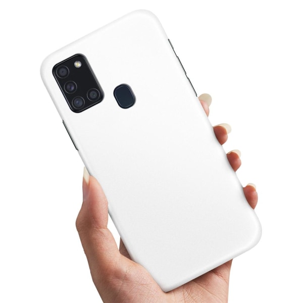 Samsung Galaxy A21s - Kuoret/Suojakuori Valkoinen White