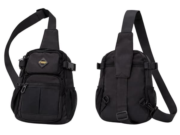 Magväska herr crossbody svart