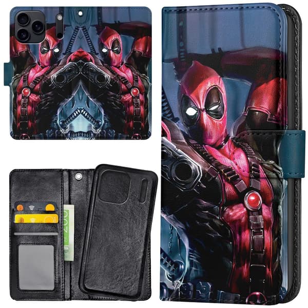 iPhone 17 / 18 Pro Max - Mobilcover/Etui Cover Deadpool