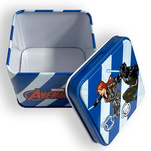 Avengers Svart Mini Metallbox 7,5 cm