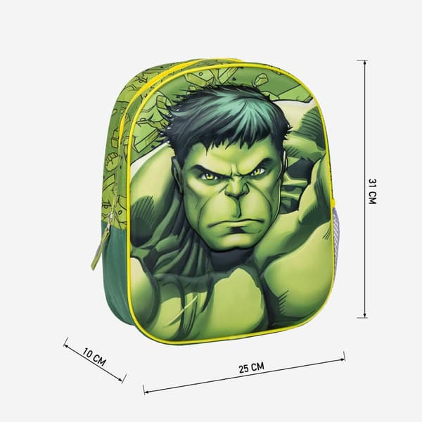 Avengers Hulk 3D ryggsäck, väska 31 cm