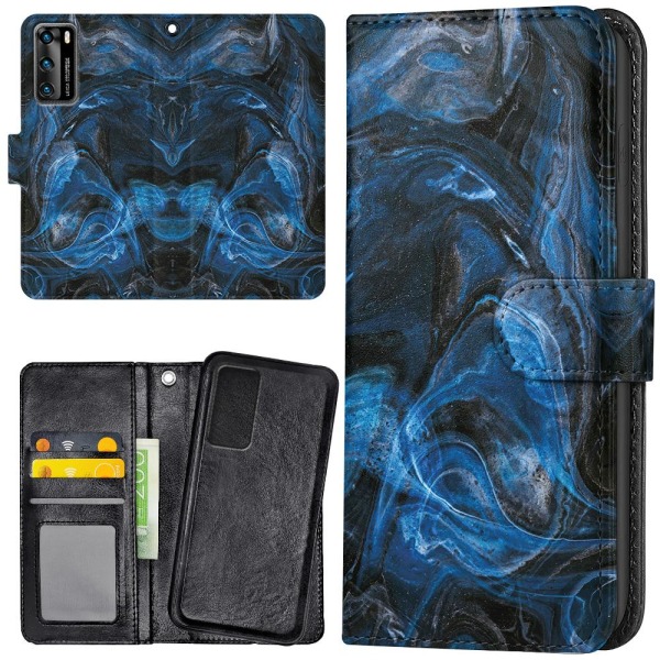 Huawei P40 - Mobilcover/Etui Cover Marmor Multicolor