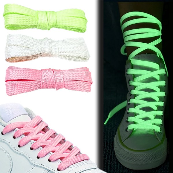 Luminous shoelaces Length: 120 cm Width: 0.8 cm Multicolor