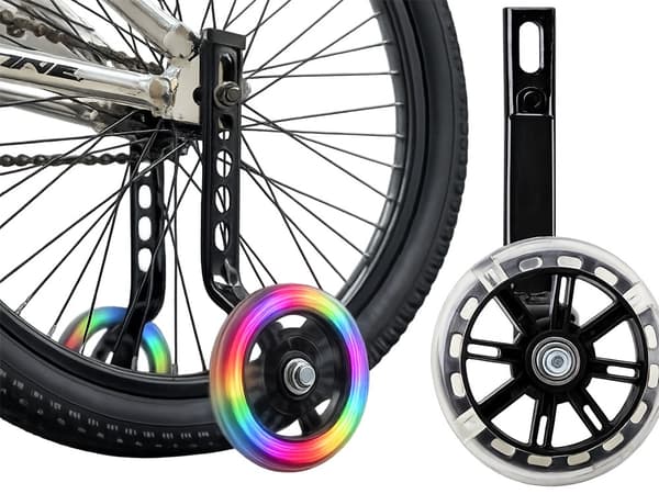 Stödhjul cykel LED 12-16 tum
