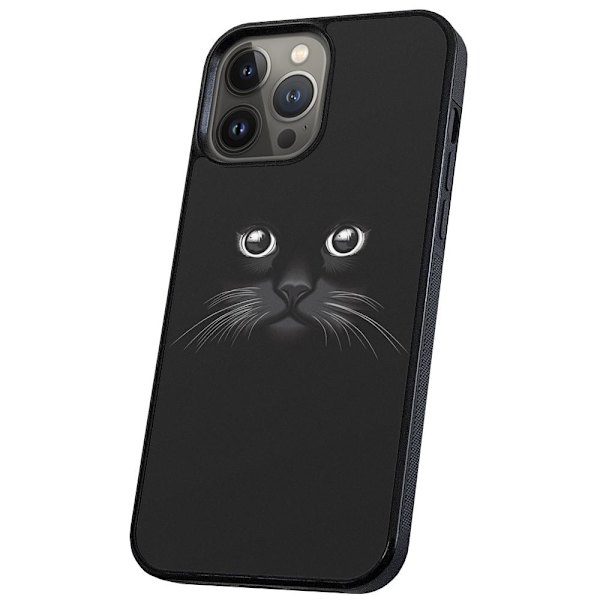 iPhone 13 Pro - Deksel/Mobildeksel Svart Katt Multicolor