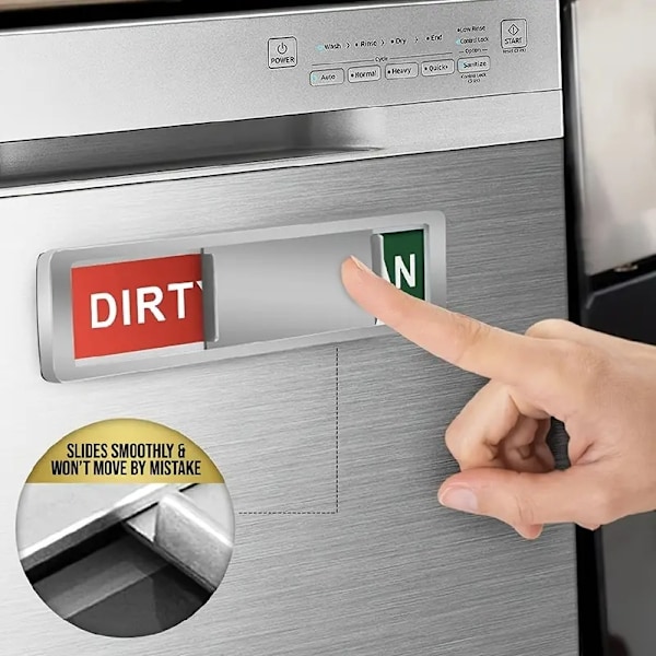 Magnet / Skylt för diskmaskin – Clean / Dirty
