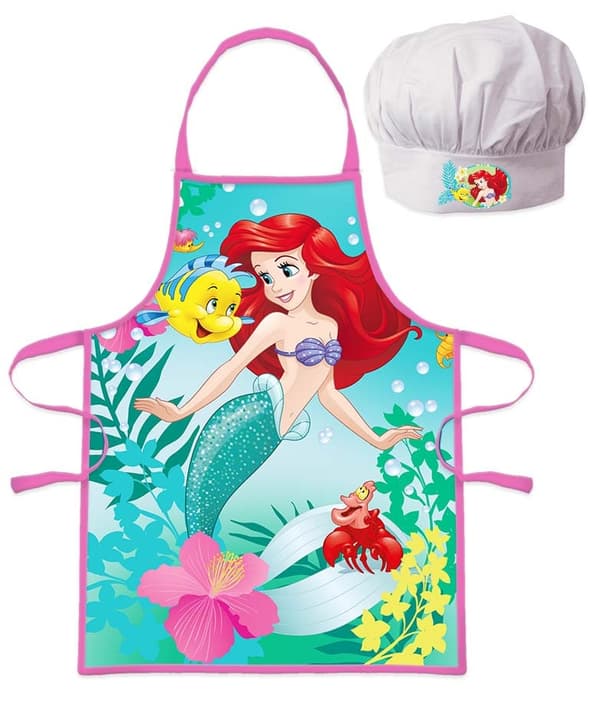 Barnförkläde med Disney Princess Curious Ariel - 2-delat set