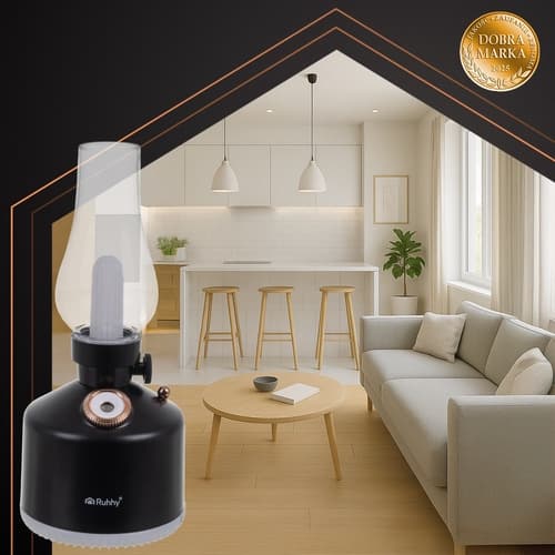 Luftfuktare nattlampa - LED-ljus och aromdiffusor