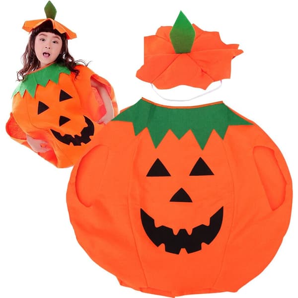 Halloween Pumpa Maskeraddräkt - Barn