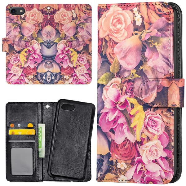 iPhone 16e/17e - Lommebok Deksel Roser
