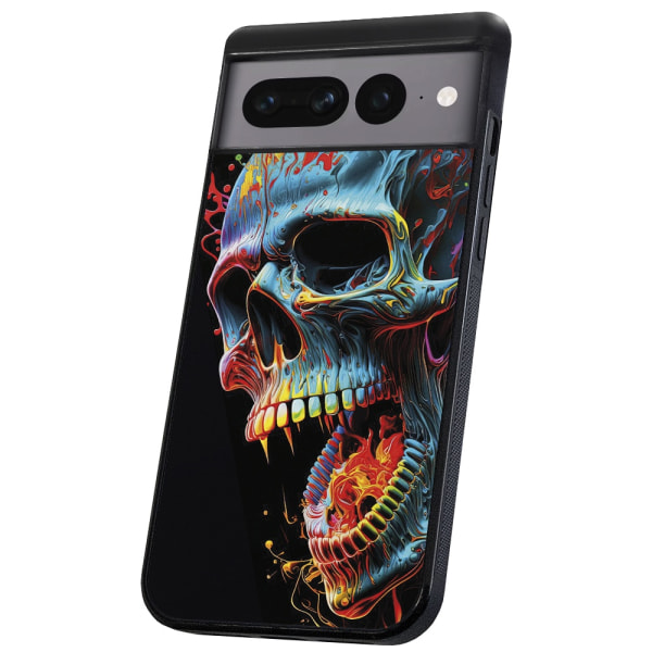 Google Pixel 7A - Kuoret/Suojakuori Skull