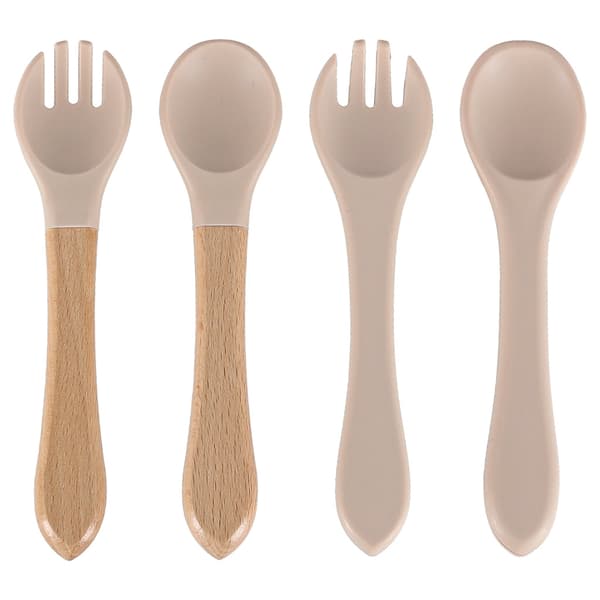 Barnservis Silikon - 9-delar Beige