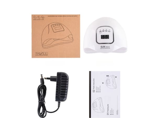 Nagellampa UV/LED 150 W - 46 Dioder med Timer och Display