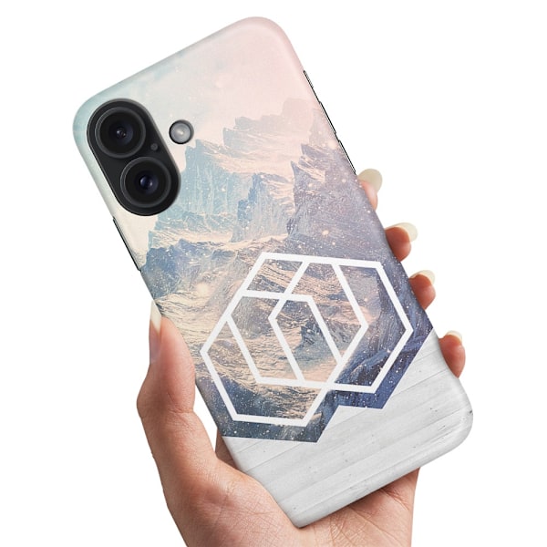iPhone 16 - Cover/Mobilcover Kunst Bjerg