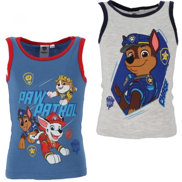 2-Pack - Paw Patrol Tank Top for barn - Gutter MultiColor 110/116