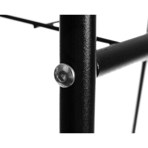 Tøjstativ / Kappstativ med Hylder - 150cm Black