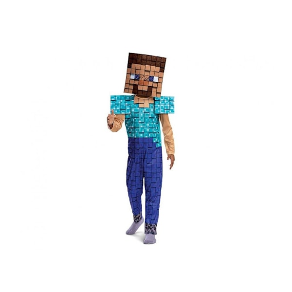 Minecraft Steve Plus kostym 4-6 år