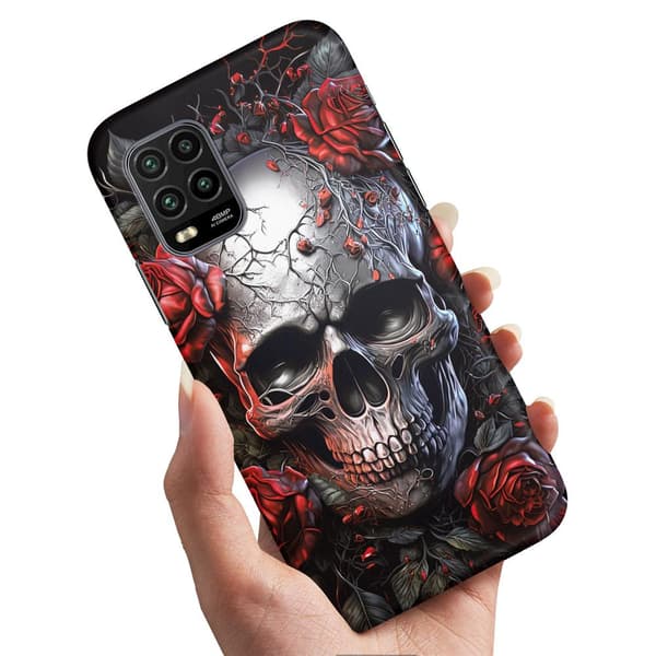 Deksel / Mobildeksel til Xiaomi Mi 10 Lite - Skull Roses
