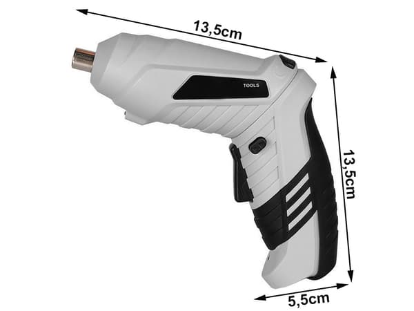 Skruvdragare mini - 45 delar med bits och USB-laddning