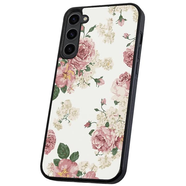 Samsung Galaxy S23 Plus - Skal/Mobilskal Retro Blommor