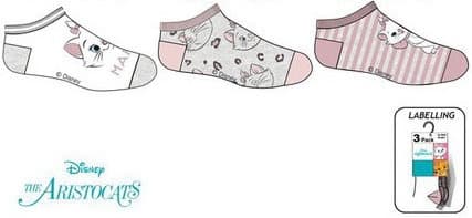Disney Marie Barnstrumpor / Strumpor för Barn - 3-Pack 27/30