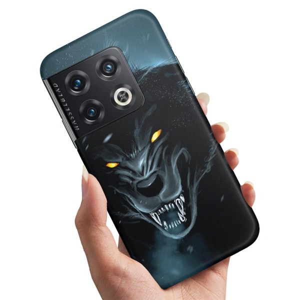 OnePlus 10 Pro - Deksel/Mobildeksel Black Wolf Multicolor