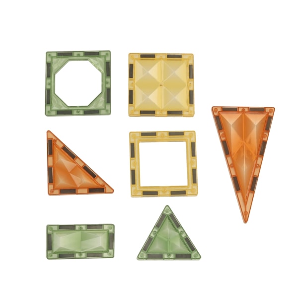 3D-konstruktionsmagnetiska klossar glödande djurpark 90 el.