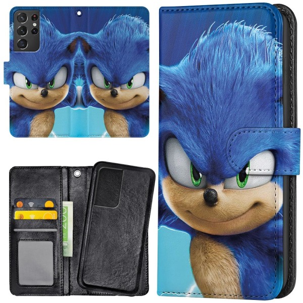 Samsung Galaxy S21 Ultra - Lommebok Deksel Sonic the Hedgehog