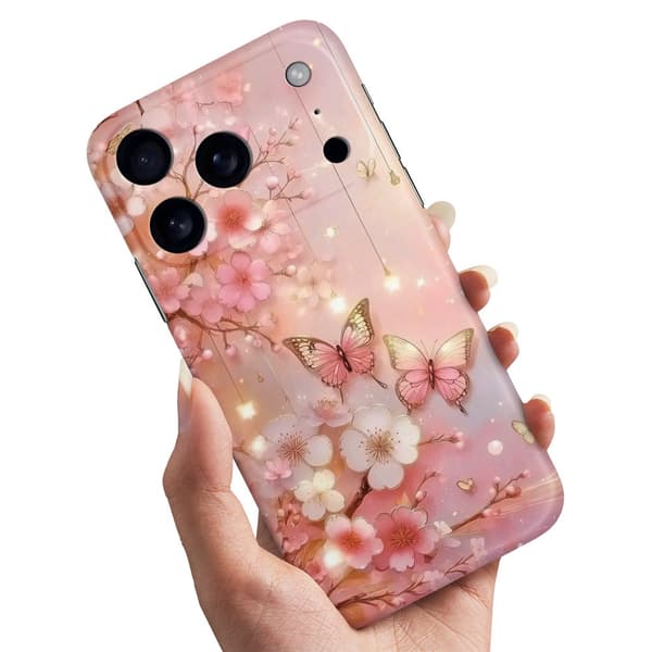 Deksel / Mobildeksel til iPhone 17 Pro - Flowers & Butterflies