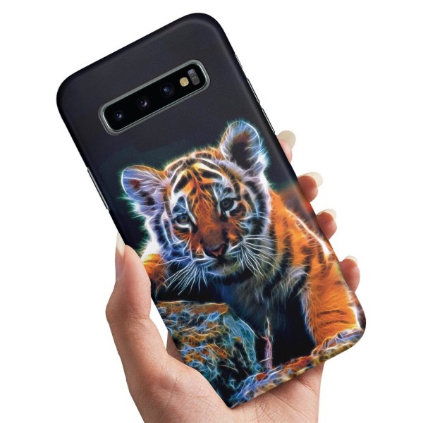 Samsung Galaxy S10 Plus - Kuoret/Suojakuori Tiikerin pentu