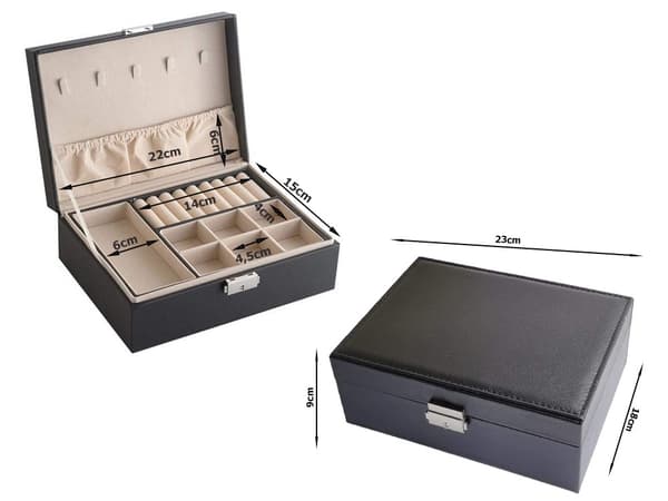 Casket organizer smyckeskrin elegant nyckellåda
