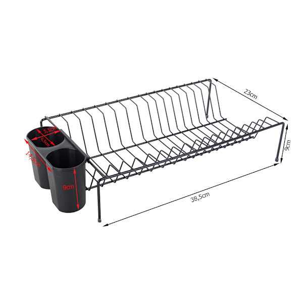Diskställ med avrinning