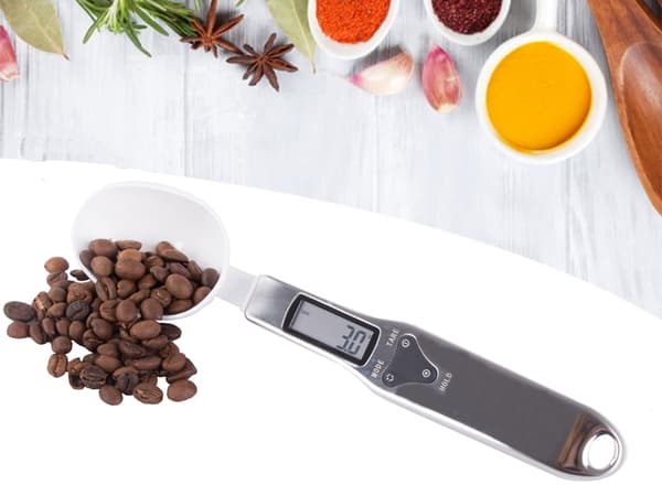 Elektronisk köksvåg LCD digital precisionsskala 500g White
