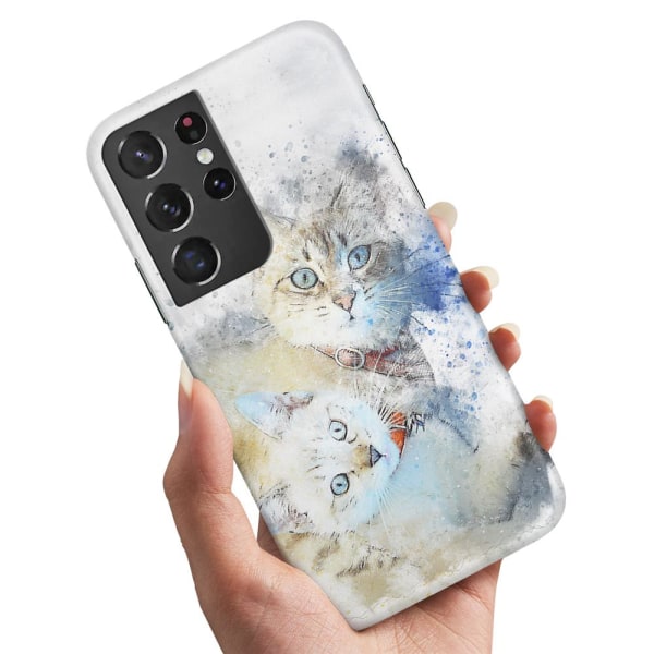 Samsung Galaxy S21 Ultra - Deksel/Mobildeksel Katter