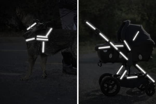 Reflextejp självhäftande 8 m Vit