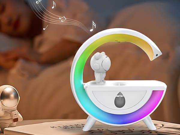 Luftfuktare med högtalare - Bluetooth och LED