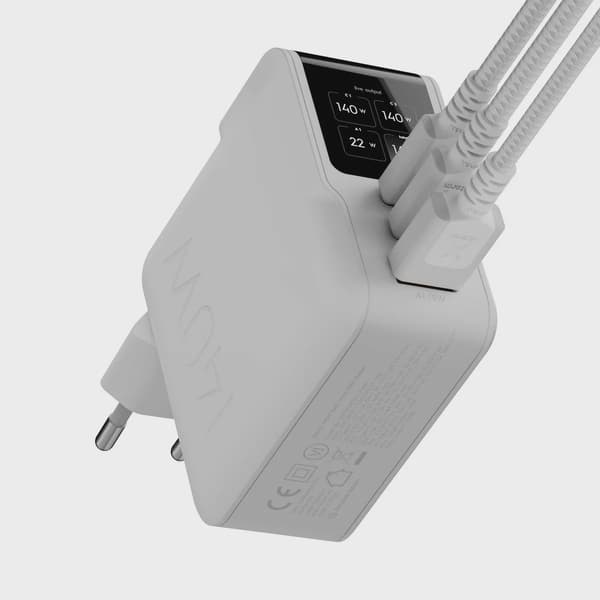 Xtorm 140W GaN3 NextGen Hemladdare USB-C/C/A GRS Vit