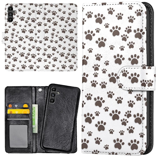 Samsung Galaxy A35 5G - Plånboksfodral/Skal Paw Pattern
