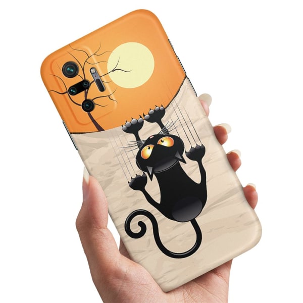 Xiaomi Redmi Note 10 Pro - Kuoret/Suojakuori Raapiva Kissa